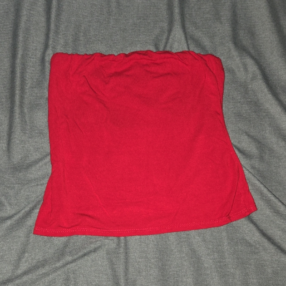 See You Monday Bold Red Tube Top